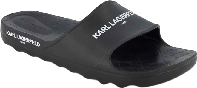 Men's Karl Logo Print Slides