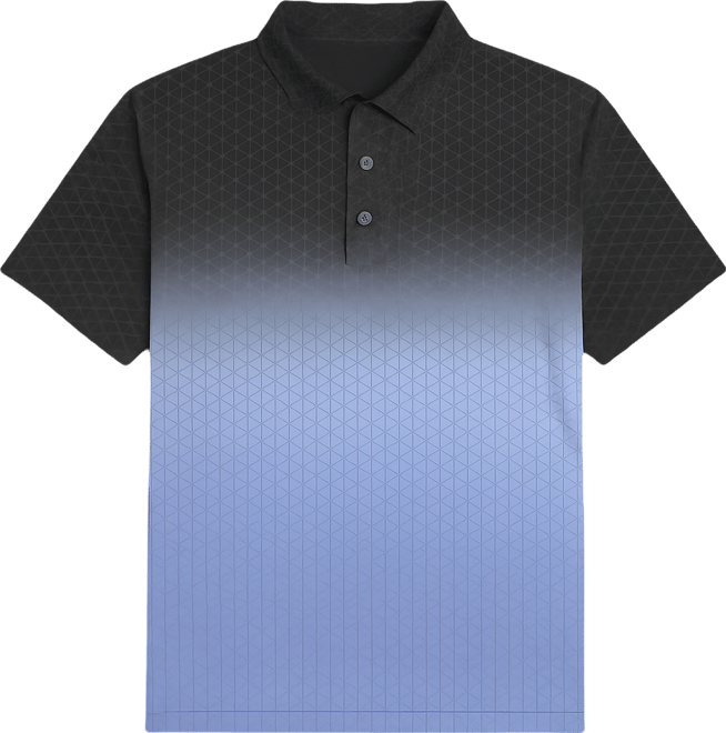 Men's Short-Sleeve Architecture Ombre Roadmap Polo Shirt