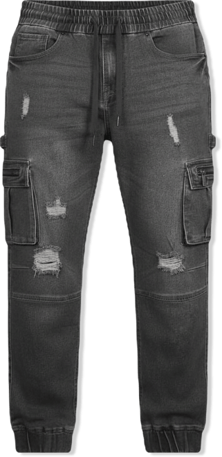 Men's Stretch Cargo Carpenter Jogger Slim-Fit Pants