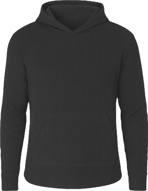 Men's Waffle Knit Thermal Pull-On Hoodie