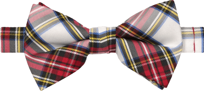 Men's Tartan Plaid Slim Bow Tie