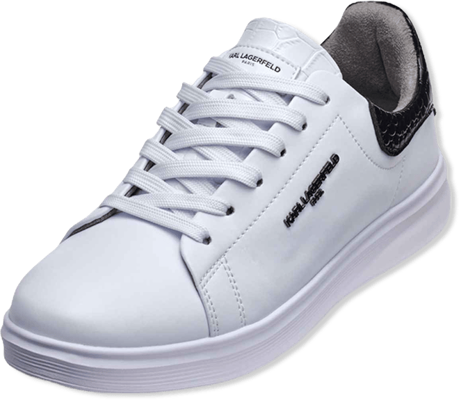 Men's Round Toe Leather Sneakers