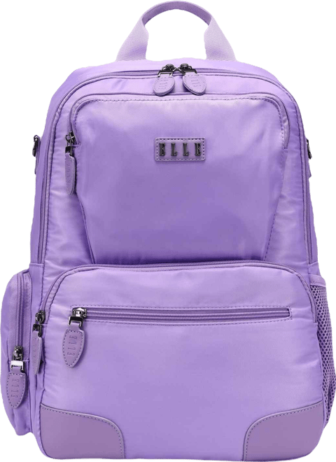 Voyage 17.5" Twill and Faux Leather Backpack