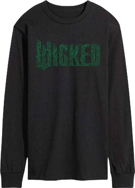 Men's Wicked Part 2 Twisted Tree Branch Logo Graphic Printed T-Shirt