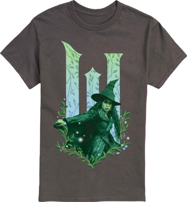Men's Wicked Part 2 Elphie No Good Deed Graphic Printed Short-Sleeve T-Shirt