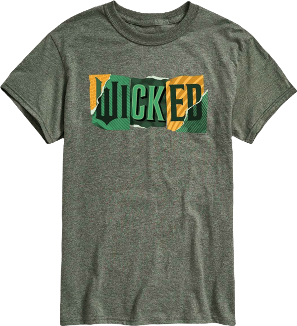 Men's Wicked Part 2 Torn Logo Graphic Printed Short-Sleeve T-Shirt