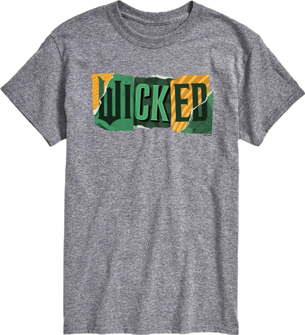Men's Wicked Part 2 Torn Logo Graphic Printed Short-Sleeve T-Shirt