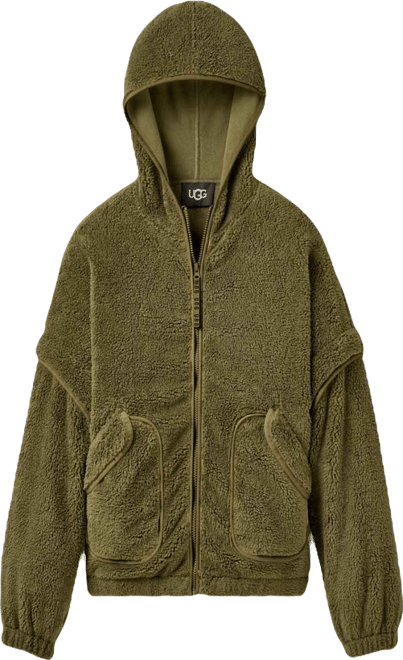 Women's Mariella Fluff Stand Collar Zip Hoodie