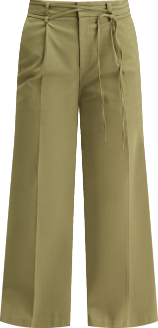 Women's Cotton Blend High-Rise Wide-Leg Pants, Macy's Exclusive