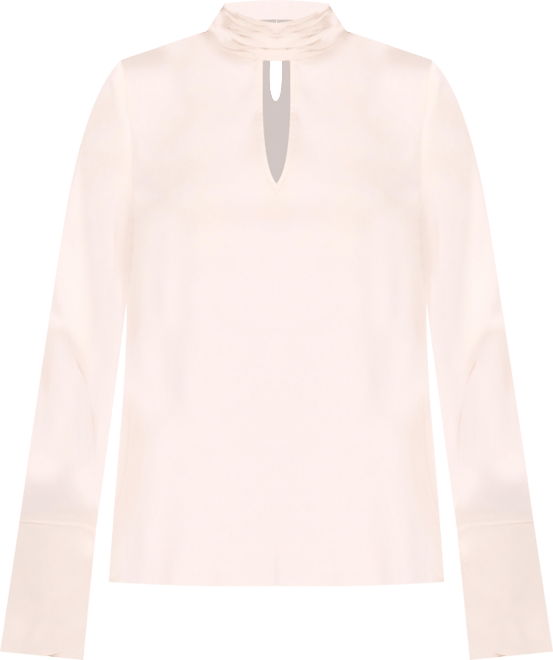 Women's Mock Neck Front Keyhole Top