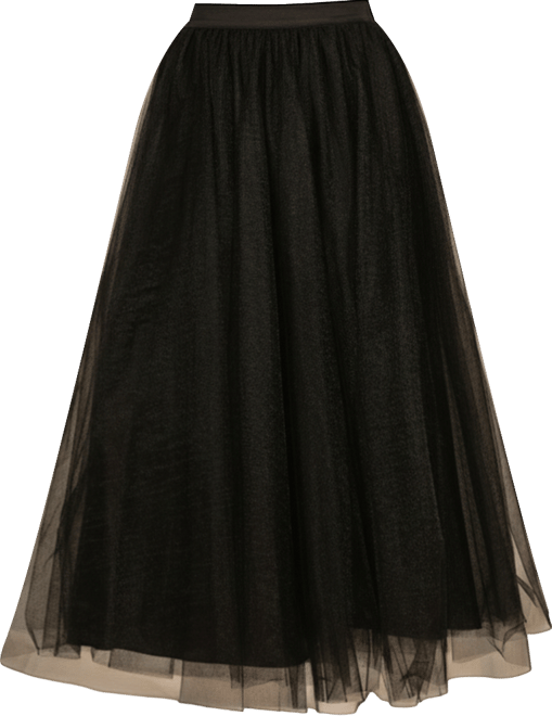 Women's Tulle Full Midi Skirt