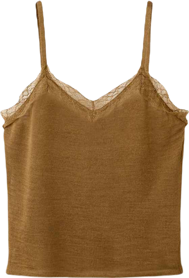 Women's Wool-Blend Lace Top