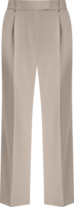 Women's Pintuck Wide Leg Mid Rise Trousers