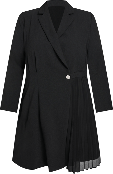 Plus Size Fit and Flare Blazer Dress