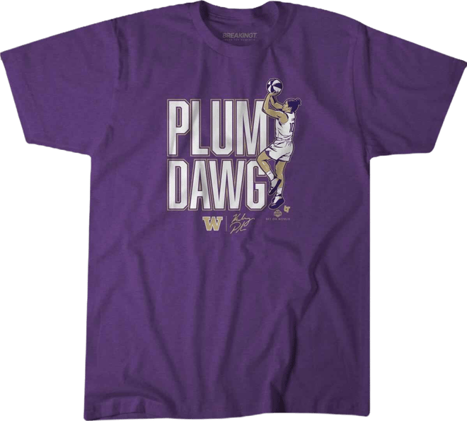 Men's and Women's Kelsey Plum Purple Washington Huskies Plum Dawg T-Shirt