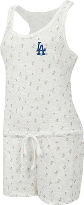 Women's Cream Los Angeles Dodgers Gardner Hacci Knit Romper