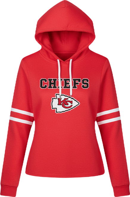 Women's Red Kansas City Chiefs Marathon Lightweight Lounge Pullover Hoodie