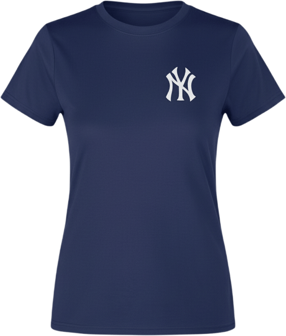 Women's Navy New York Yankees Marathon Knit Top