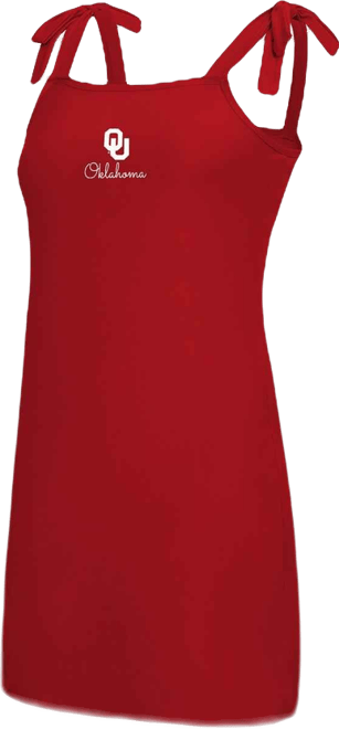 Women's Crimson Oklahoma Sooners Tie-Shoulder Nightdress