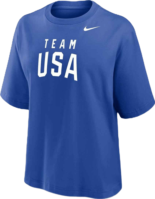 Women's Royal Team Usa Boxy T-Shirt
