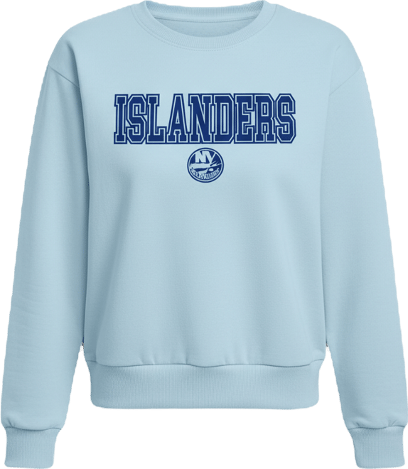 Women's Light Blue New York Islanders Tonal Pullover Sweatshirt