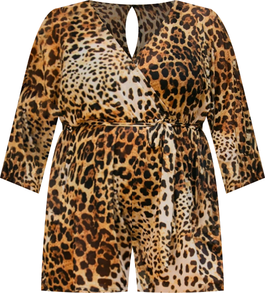 Women's Wrap Mesh Resort Playsuit