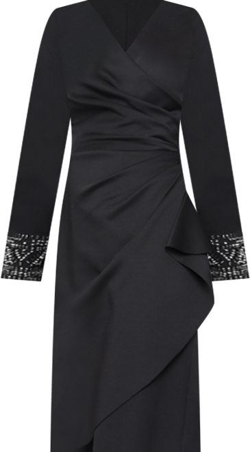 Women's Short Stretch Scuba Crepe Dress