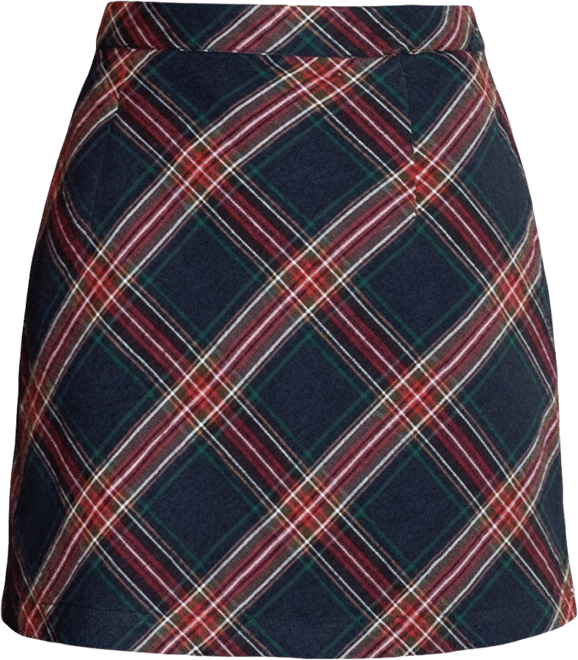 Women's Page Turner Plaid Mini Skirt