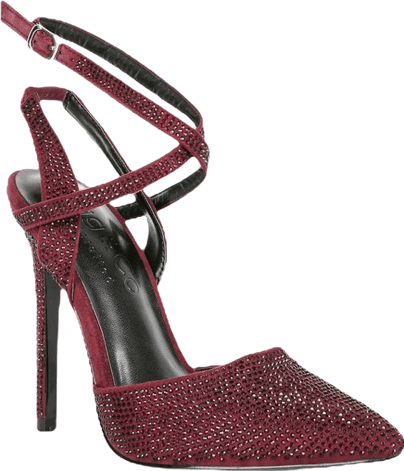 Charmer Womens Rhinestone Embellished Stiletto Sandals