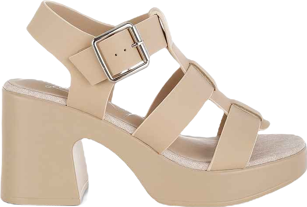 Avalon Chunky Pin Buckle Platform Heels Women