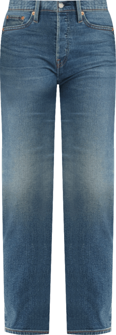 Women's Wedgie Straight-Leg High Rise Cropped Jeans