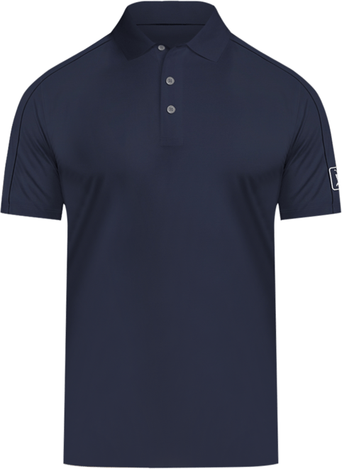 Men's Solid Cooling Texture Polo Shirt