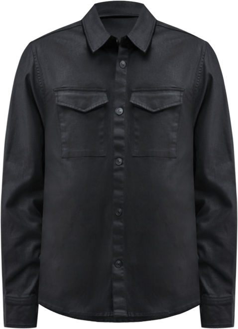 Men's Theo Snap-Front Shirt Jacket