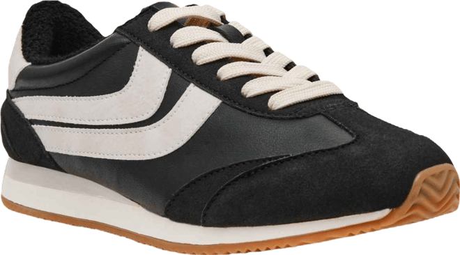 Women's Hype Round-Toe Lace-Up Sneakers