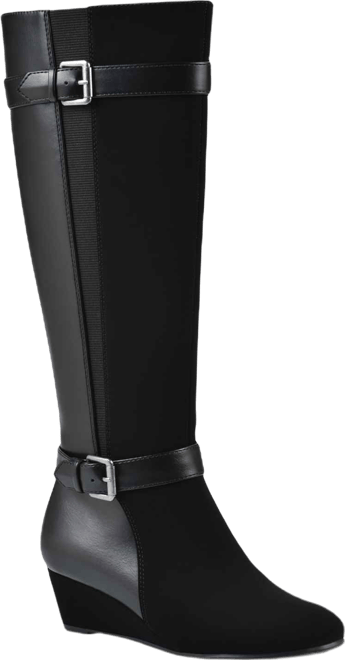 Women's Cheers Tall Shaft Wide Calf Wedge Boot