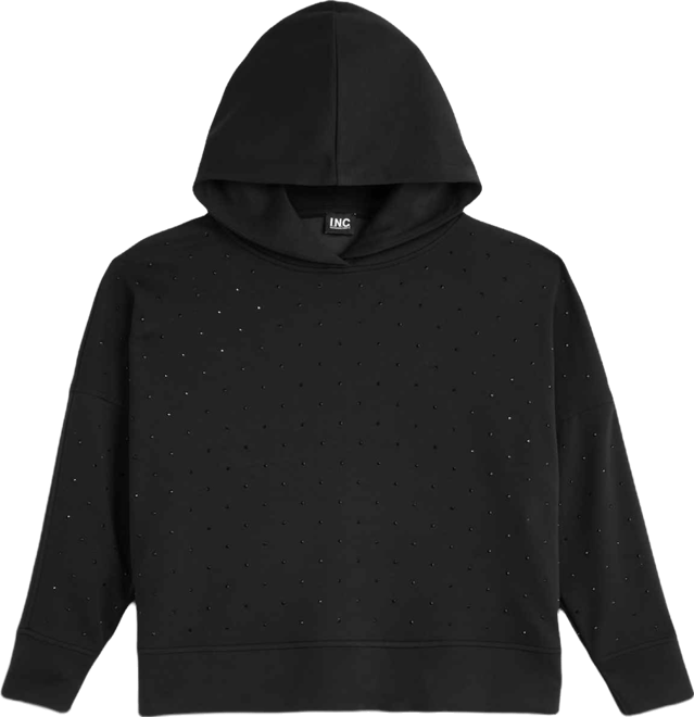 Plus Size Studded Pullover Hoodie, Macy's Exclusive