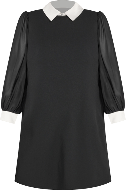 Plus Size Collared Sheath Dress