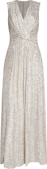 Women's Social Sequined V-Neck Dress