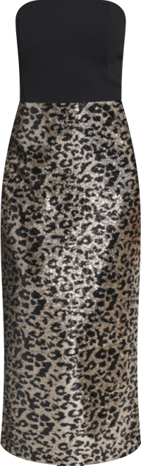 Women's Social Sequined Strapless Dress