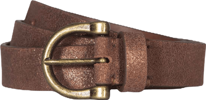 Women's 25mm Metallic Suede Belt