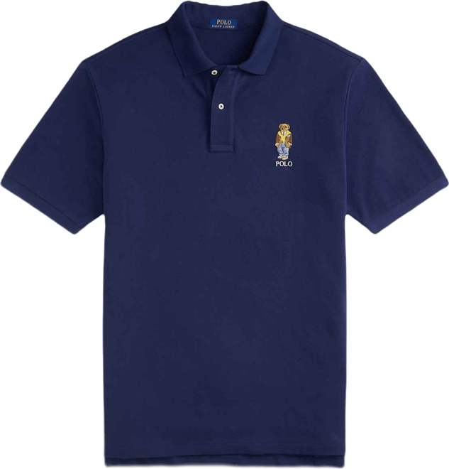 Men's Big & Tall Bear Embroidered Polo Shirt