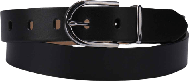 Women's Rounded Buckle Trouser Pant Dress Belt