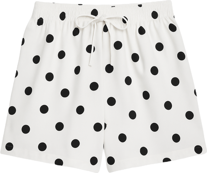 Women's Polka-Dot Cotton Pull-On Shorts, Macy's Exclusive