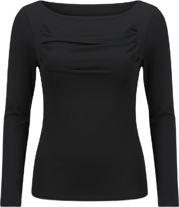 Women's Long-Sleeve Boat-Neck Knit Top, Macy's Exclusive