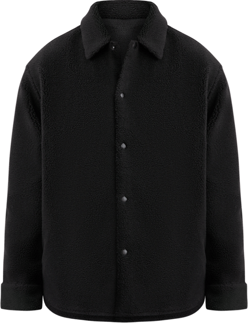 Men's Ebolt Solid-Color Fleece Shirt Jacket