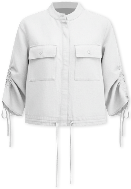 Women's Tie-Sleeve Chambray Tie-Waist Blouse, Macy's Exclusive