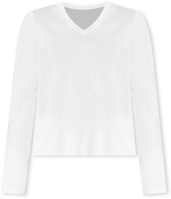 Women's V-Neck Long-Sleeve T-Shirt