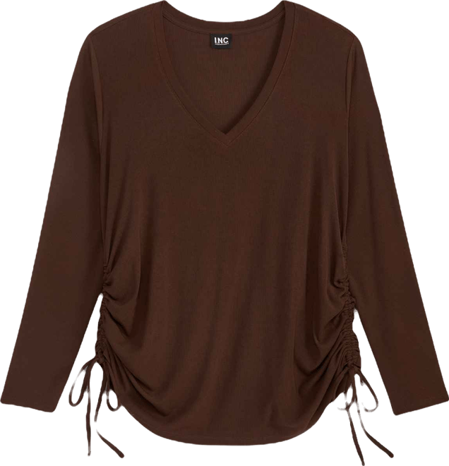 Plus Size Side-Shirred Top, Macy's Exclusive