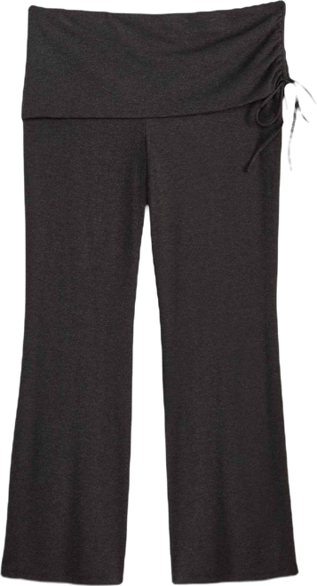 Plus Size Ribbed Foldover Drawstring Pants, Macy's Exclusive