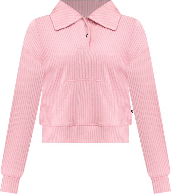 Nautica Women's Bib-Collar Ribbed Sweatshirt